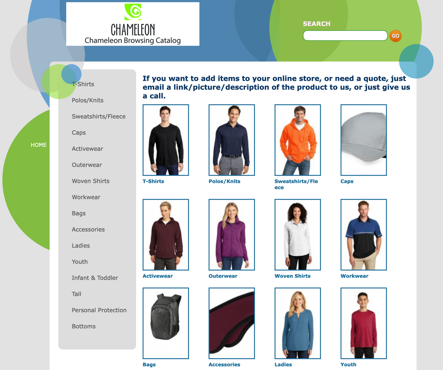 Browsing Catalog ChameleonUSA