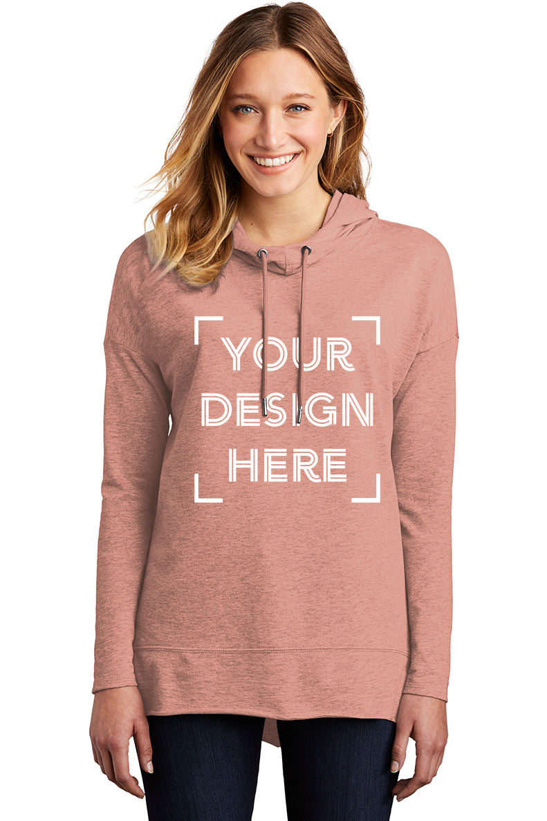 District ® Women’s Featherweight French Terry ™ Hoodie - DT671 - FULL COLOR PRINT - MINIMUM OF 24 (Upload Your Own Design)