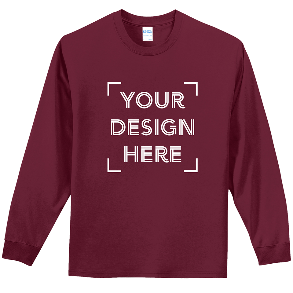
                  
                    Port & Company® Long Sleeve Essential Tee - PC61LS - FULL COLOR PRINT - MINIMUM OF 24 (Upload Your Own Design)
                  
                