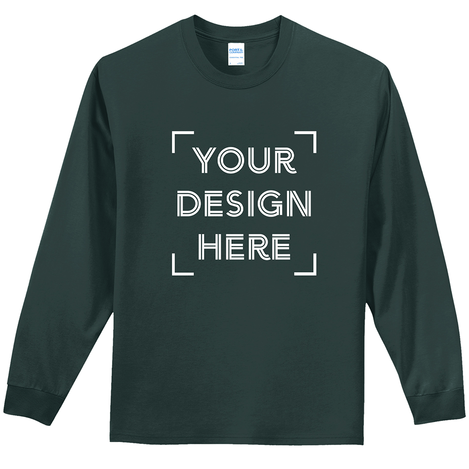 
                  
                    Port & Company® Long Sleeve Essential Tee - PC61LS - FULL COLOR PRINT - MINIMUM OF 24 (Upload Your Own Design)
                  
                