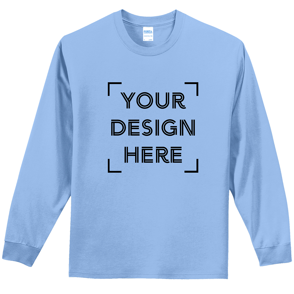 
                  
                    Port & Company® Long Sleeve Essential Tee - PC61LS - FULL COLOR PRINT - MINIMUM OF 24 (Upload Your Own Design)
                  
                