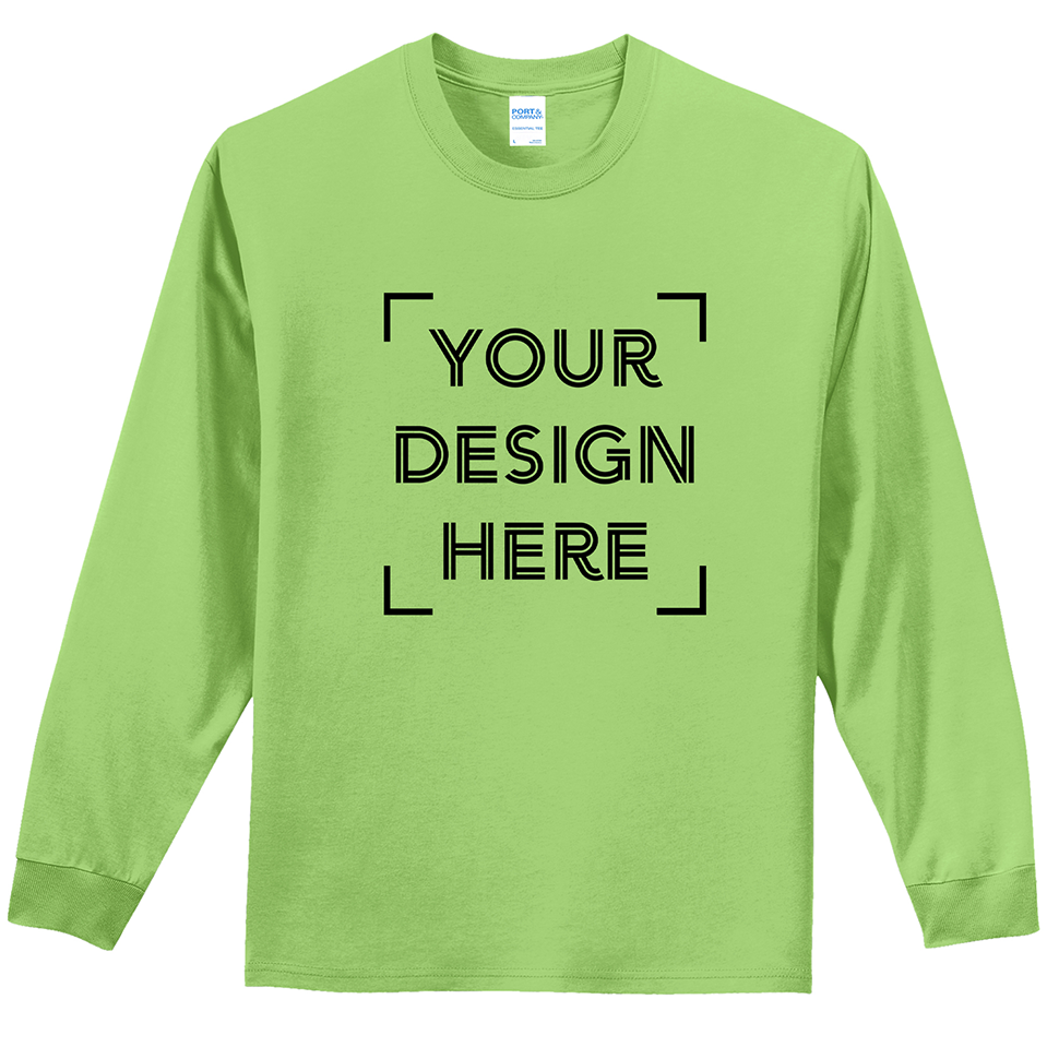 
                  
                    Port & Company® Long Sleeve Essential Tee - PC61LS - FULL COLOR PRINT - MINIMUM OF 24 (Upload Your Own Design)
                  
                