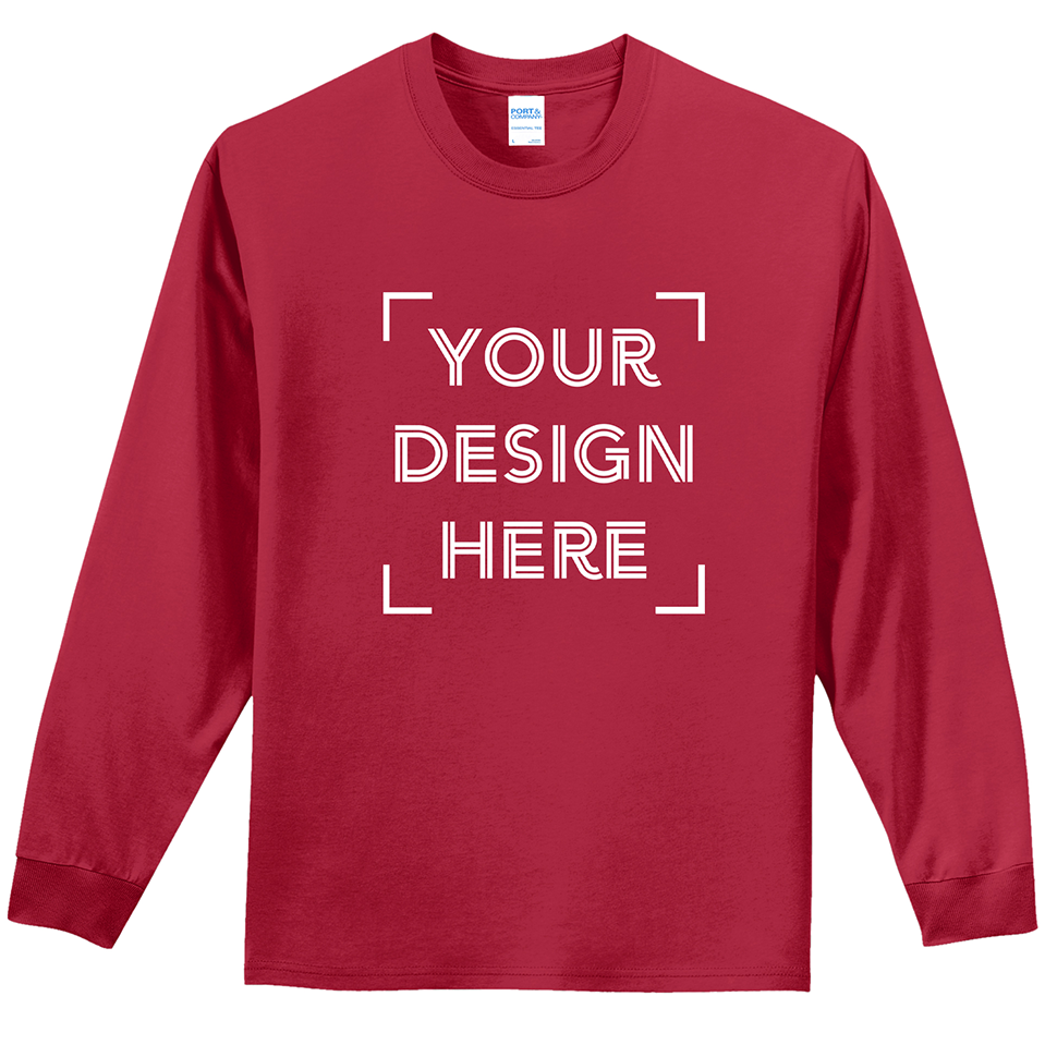 
                  
                    Port & Company® Long Sleeve Essential Tee - PC61LS - FULL COLOR PRINT - MINIMUM OF 24 (Upload Your Own Design)
                  
                