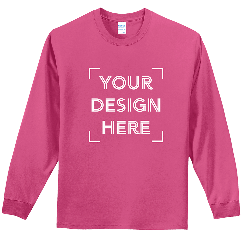 
                  
                    Port & Company® Long Sleeve Essential Tee - PC61LS - FULL COLOR PRINT - MINIMUM OF 24 (Upload Your Own Design)
                  
                