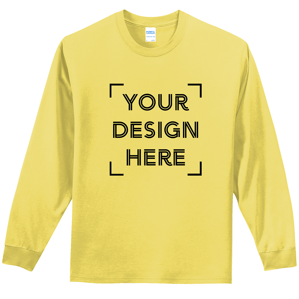 
                  
                    Port & Company® Long Sleeve Essential Tee - PC61LS - FULL COLOR PRINT - MINIMUM OF 24 (Upload Your Own Design)
                  
                