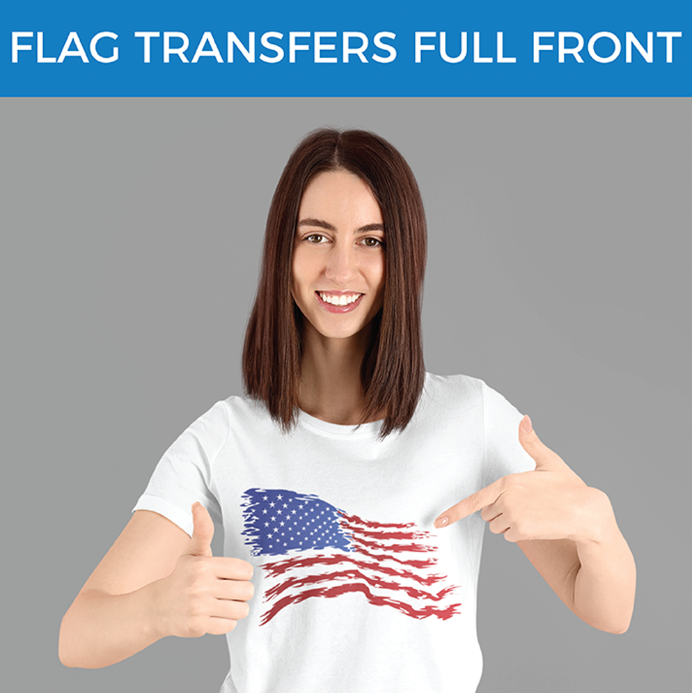 American Flag DTF Transfers - Pack of 25 (FULL FRONT)