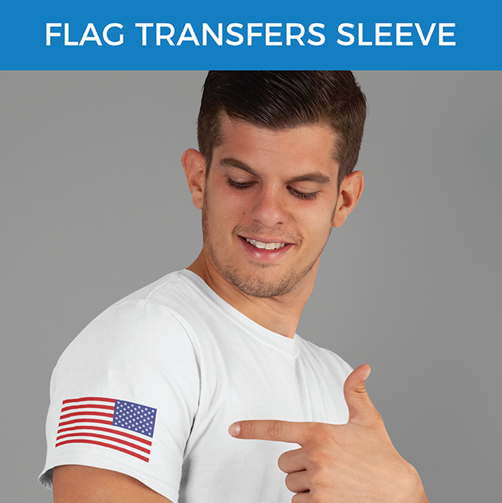 American Flag DTF Transfers - Pack of 25 (SLEEVE)