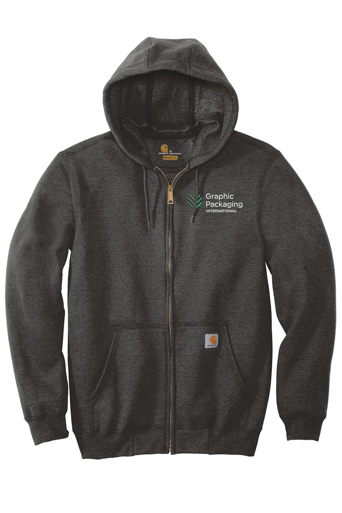 
                  
                    Carhartt ® Midweight Hooded Zip-Front Sweatshirt - CTK122 - EMBROIDERED (GPI) ChameleonUSA S Carbon Heather 
                  
                