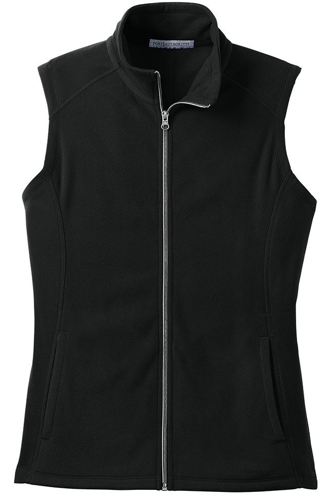 
                  
                    Port Authority® Ladies Microfleece Vest - L226 - EMBROIDERED Outerwear ChameleonUSA XS Black 
                  
                